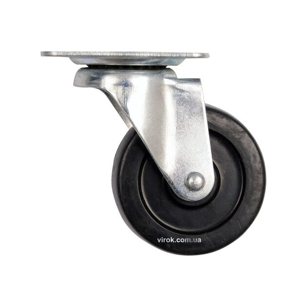 Колесо для тележки поліпропілове, 40 мм, b = 17 мм VOREL з обертовою опорою; h = 54 мм, навантаження 20 кг (VO-87401), фото  | SNABZHENIE.com.ua