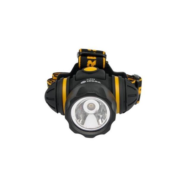 Ліхтар VOREL на чоло, ударостійкий 3-функції, 3 батарейки ААА, 1 LED/ 1 W [12/48], фото  | SNABZHENIE.com.ua