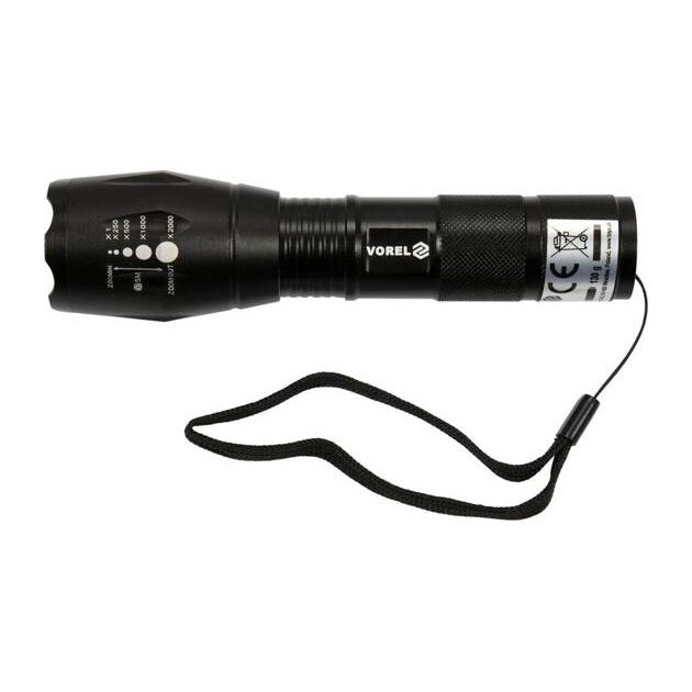 Ліхтар VOREL CREE XP-E, 5 Вт, 3 режими, 280lm, 3xAAA, Ø40мм, l=135мм, фото  | SNABZHENIE.com.ua
