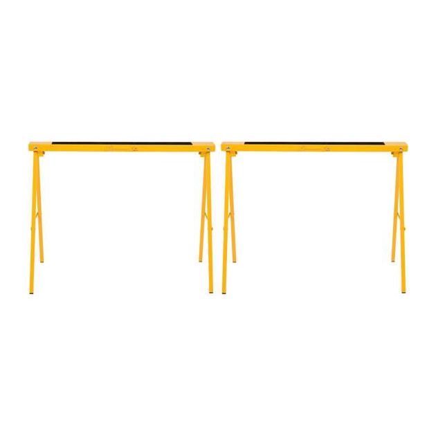 Стійки розкладні сталеві VOREL 100х10х75 см (розкладена), для макс. навантаження - 200 кг./2 2 шт, фото , зображення 2 | SNABZHENIE.com.ua