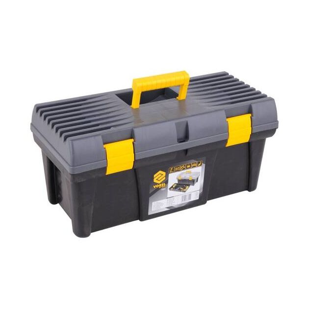 Ящик пластиковый для инструмента VOREL 20, 525x256x246 мм, фото , изображение 3 | SNABZHENIE.com.ua