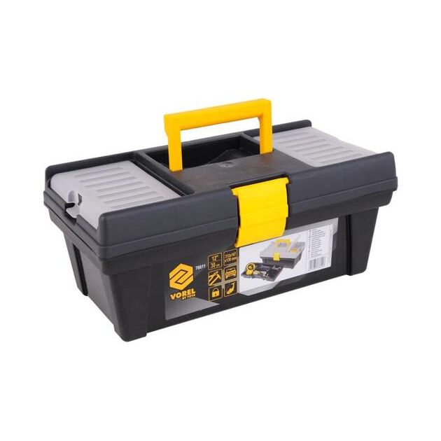 Ящик пластиковий для інструменту VOREL 12", 312x 167x 130 мм [1], фото , зображення 3 | SNABZHENIE.com.ua