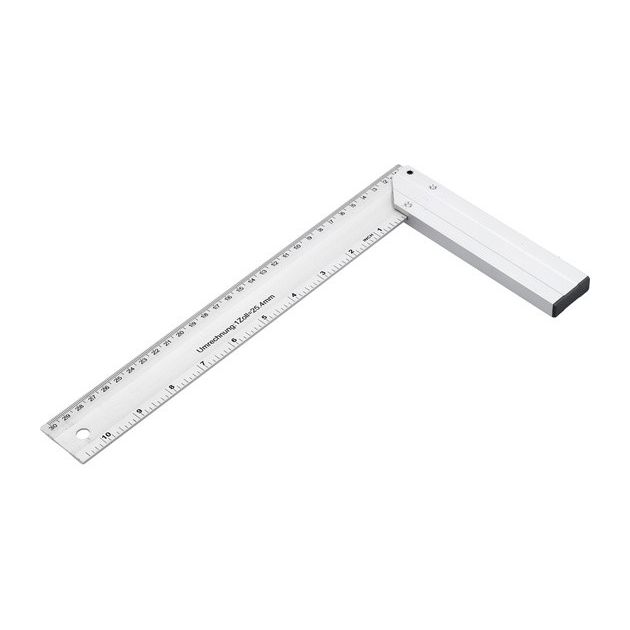 Кутник столярний VOREL : L= 300 мм. алюмінієвий [10/40], фото , зображення 3 | SNABZHENIE.com.ua