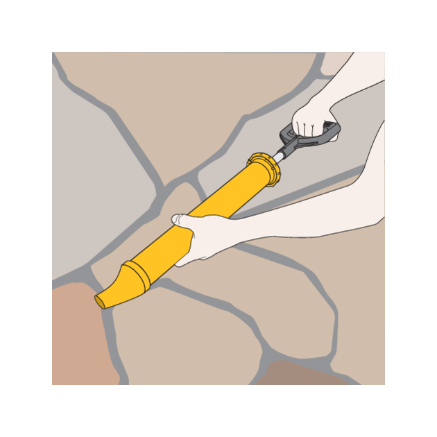 Шприц для нанесення будівельних сумішей VOREL: корпус Ø=60мм, сопло Ø=20мм. l=660 мм, пластиков [24], фото , зображення 6 | SNABZHENIE.com.ua