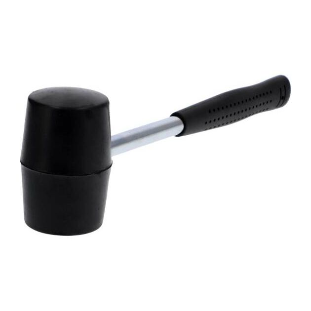 Молоток гумовий VOREL з металевою ручкою, Ø=50 мм, m=410 г [12/60], фото , зображення 3 | SNABZHENIE.com.ua