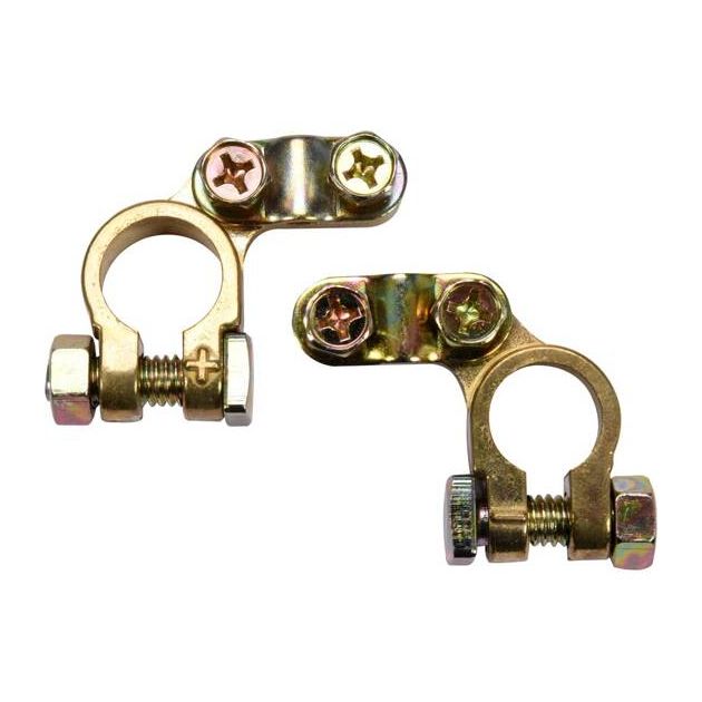 Акумуляторні клеми VOREL, набір 2 шт., фото , изображение 3 | SNABZHENIE.com.ua