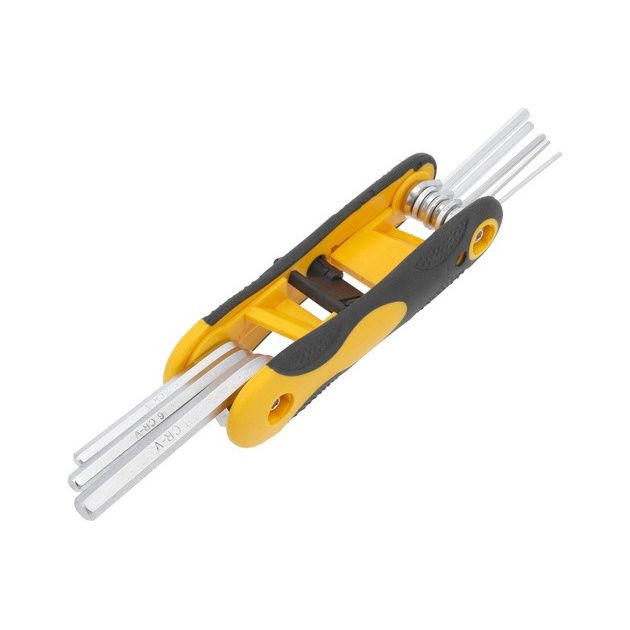 Ключ 6-гранний L-подібний VOREL: розкладний, М1.5-8 мм. Cr-V. 8 елементів [25/100], фото , зображення 8 | SNABZHENIE.com.ua