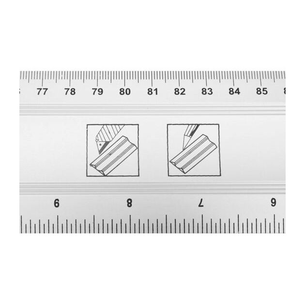 Лінійка алюмінієва з пластиковим тримачем VOREL, l= 1 м, w= 60 мм і 2 капсули [24/144], фото , зображення 3 | SNABZHENIE.com.ua