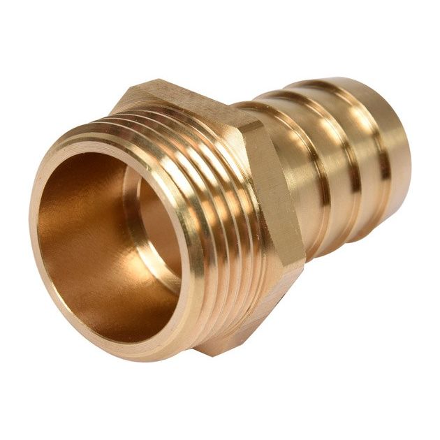 Штуцер латунний FLO для сполучення водяного насоса з шлангом FI 25, різьба М32 [10/80], фото , зображення 4 | SNABZHENIE.com.ua