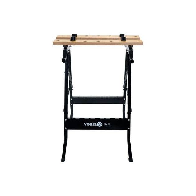 Столик монтерський розкладний VOREL 760х560 мм, поверхня- 560x 100x 18 мм, макс. навантаж.-70 кг [1], фото , зображення 3 | SNABZHENIE.com.ua