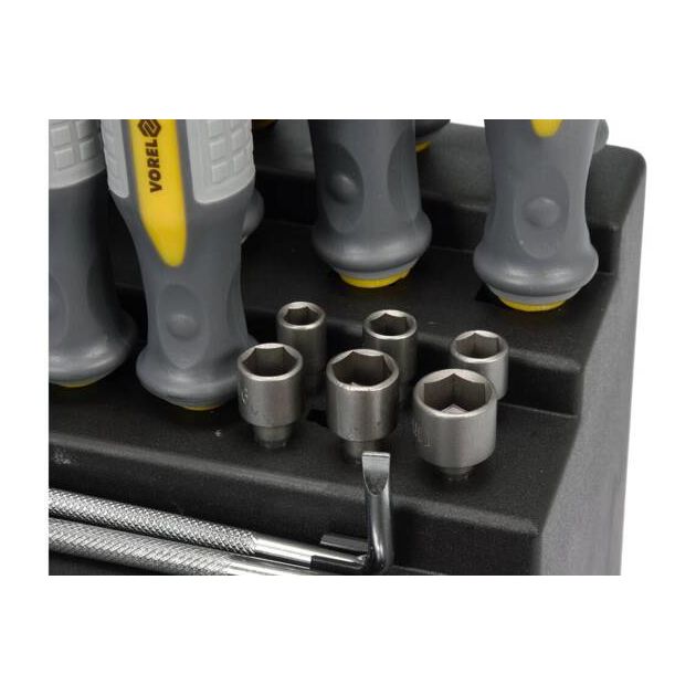 Набір викруток і викруткових насадок VOREL : Cr-V, 100 шт [3/36], фото , зображення 7 | SNABZHENIE.com.ua