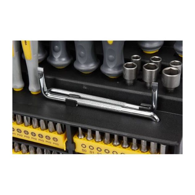 Набір викруток і викруткових насадок VOREL : Cr-V, 100 шт [3/36], фото , зображення 11 | SNABZHENIE.com.ua