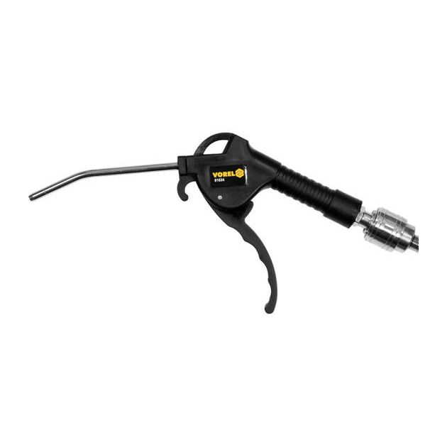 Пістолет пневматичний продув. VOREL з спіральним шлангом l=5 м, швидкоспол. трійником Ø=5х8 мм, 3 шт, фото , зображення 2 | SNABZHENIE.com.ua Пістолет пневматичний продув. VOREL з спіральним шлангом l=5 м, швидкоспол. трійником Ø=5х8 мм, 3 шт, фото , зображення 2 | SNABZHENIE.com.ua