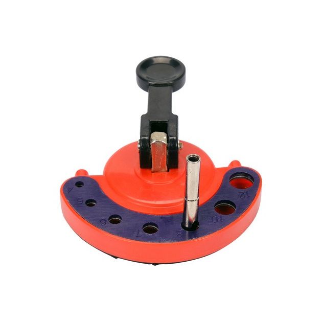 Шаблон для свердління в плитці VOREL: зі свердлами Ø 4- 12 мм, l= 55 мм і присоскою [12/36], фото , изображение 4 | SNABZHENIE.com.ua