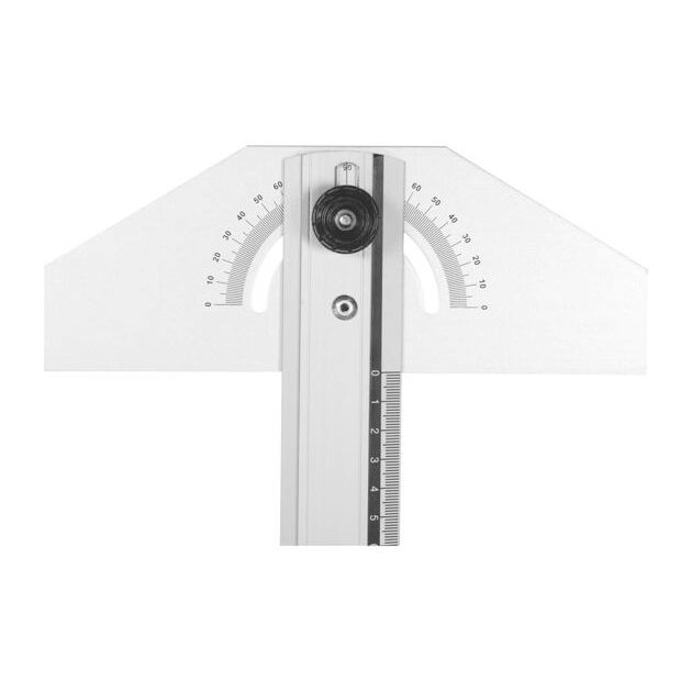 Кутник установний алюмінієвий VOREL: l= 400 мм, 2 сторони 0-90°, з метричною шкалою [100], фото , зображення 3 | SNABZHENIE.com.ua