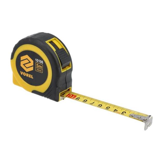 Рулетка VOREL 5 м x 16 мм [12/120], фото , изображение 6 | SNABZHENIE.com.ua