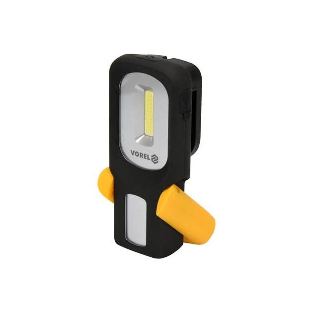 Ліхтар COB LED акумуляторний VOREL : діодний (3Вт) 100Lm, Li-Ion 3.7 В, 800 A/Год, 5 режимів [12/48], фото , зображення 6 | SNABZHENIE.com.ua