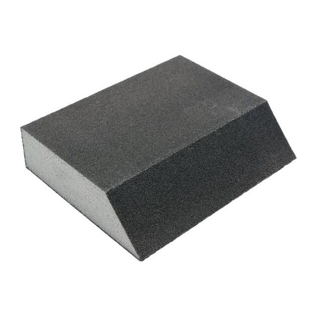 Губка шліфувальна трапецевидна VOREL : Р60, 125х 90х65 мм, h= 25 мм 4-стороння [100], фото , изображение 3 | SNABZHENIE.com.ua