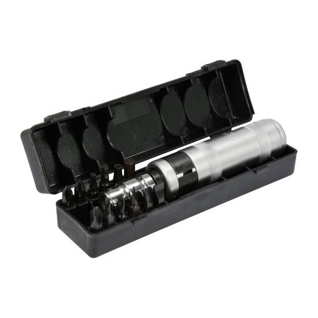 Ударная отвертка VOREL: 12 магнитных бит, адаптер, фото , изображение 3 | SNABZHENIE.com.ua