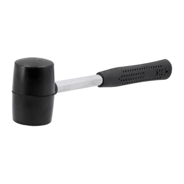 Молоток гумовий VOREL з металевою ручкою, 56 мм, m = 460 г (VO-33657), фото , зображення 3 | SNABZHENIE.com.ua
