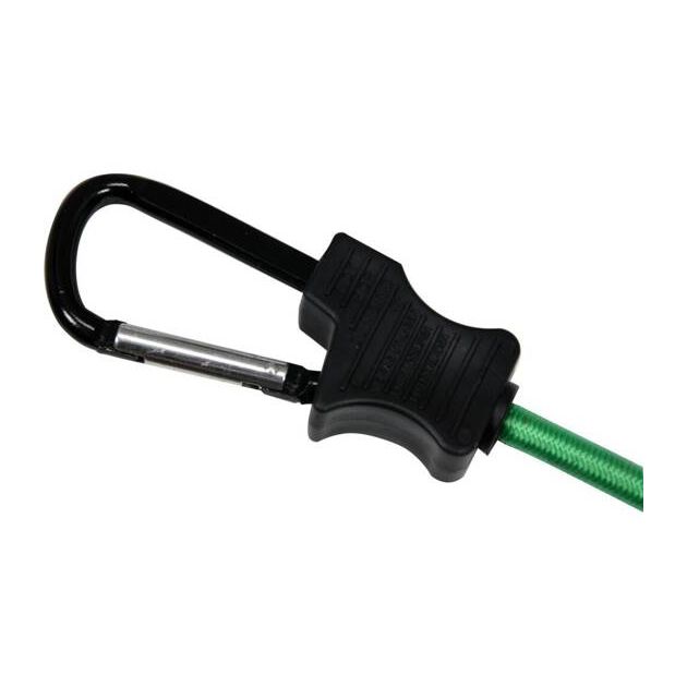 Стяжки эластичные с карабинами VOREL, 100 см, Ø=8 мм, 2 шт, фото , изображение 2 | SNABZHENIE.com.ua