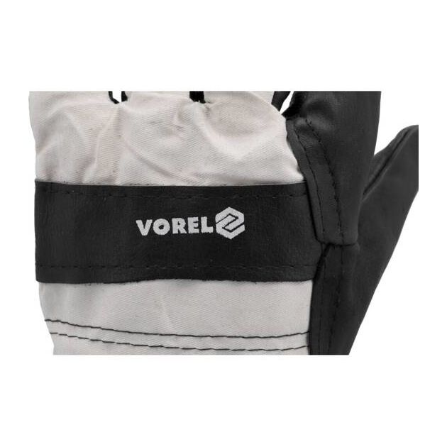 Рукавицы рабочие VOREL: хлопок + экокожа, размер 11, фото , изображение 12 | SNABZHENIE.com.ua