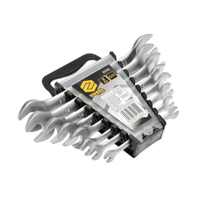 Ключі ріжкові VOREL Cr-V, М 6-22 мм, Набір 8 шт., фото , зображення 2 | SNABZHENIE.com.ua