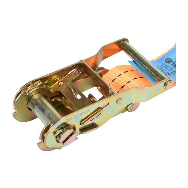 Пас для кріплення багажу з тріщаткою VOREL : сила натягу- 1000/2000 daN, 2 м х 38 мм[12], фото , зображення 6 | SNABZHENIE.com.ua