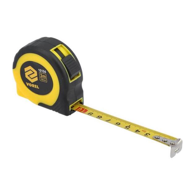 Рулетка VOREL 3 м x 16 мм [12/120], фото , изображение 6 | SNABZHENIE.com.ua