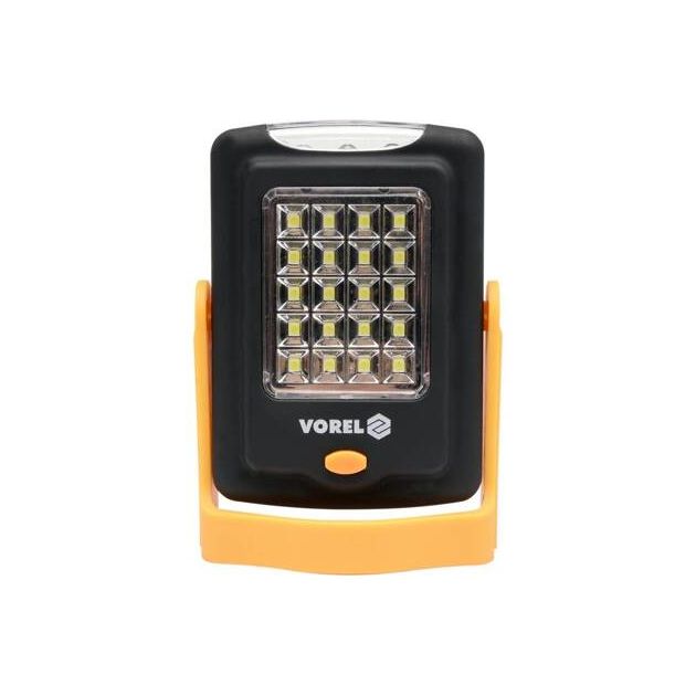 Ліхтар діодний Vorel настільний на шарнірах 20+3, батарейковий 3ААА, фото , изображение 2 | SNABZHENIE.com.ua