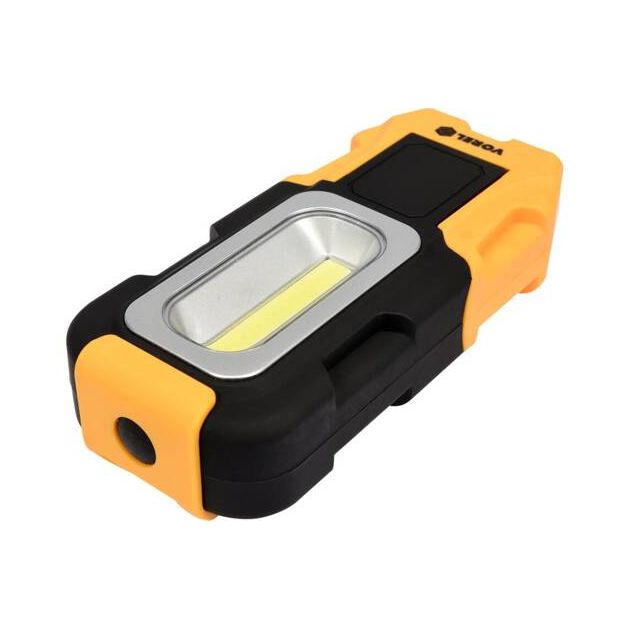 Ліхтар діодний, на обертовій підставці VOREL; живлення від 3х ААА батарейок 1,5В; 47х32х25 мм [12], фото , зображення 5 | SNABZHENIE.com.ua