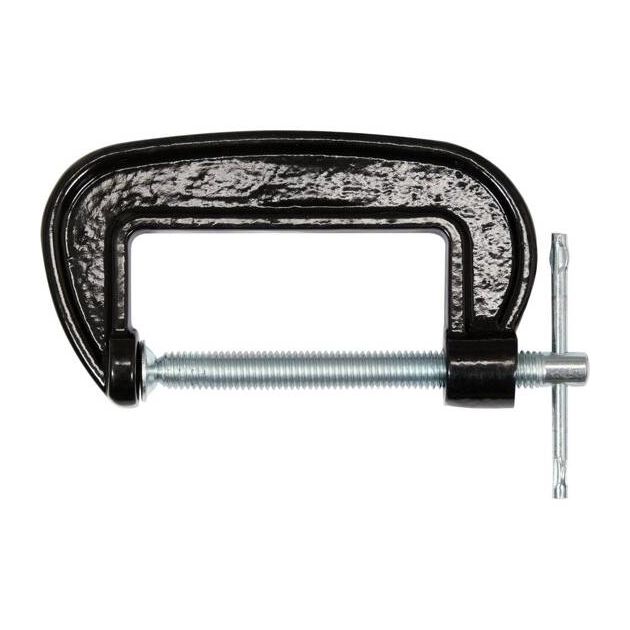Струбцина з гвинтовим затиском "G" подібна VOREL; l= 75 мм [50], фото , зображення 3 | SNABZHENIE.com.ua