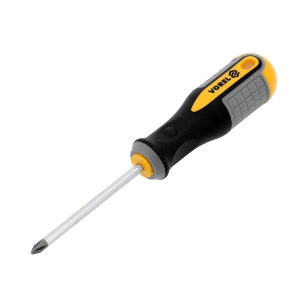 Викрутка хрестова VOREL PH1 75 мм Cr-V [12/60/240], фото , изображение 3 | SNABZHENIE.com.ua