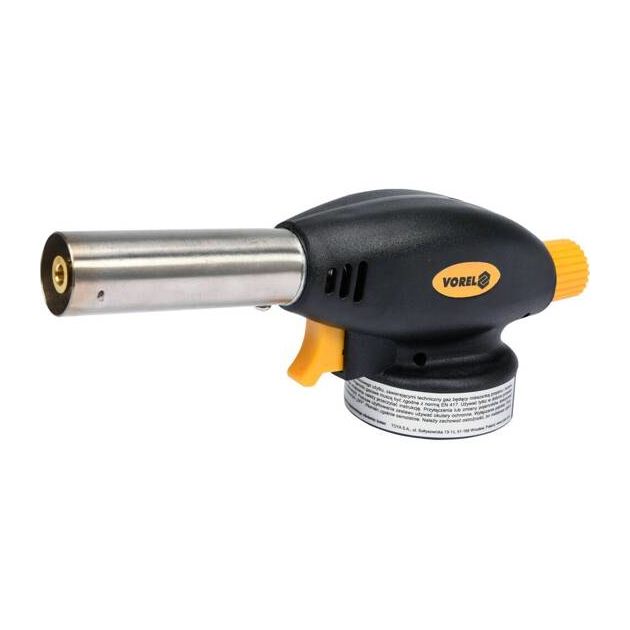 Газовый горелка VOREL с пьезоподжигом, EN417, макс. t=1300°C, P=1,3 кВт, фото , изображение 3 | SNABZHENIE.com.ua