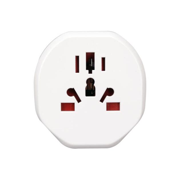 Розетка-адаптер STHOR 250 В, 10 А з універсальним гніздом ЄВРО, фото , изображение 3 | SNABZHENIE.com.ua