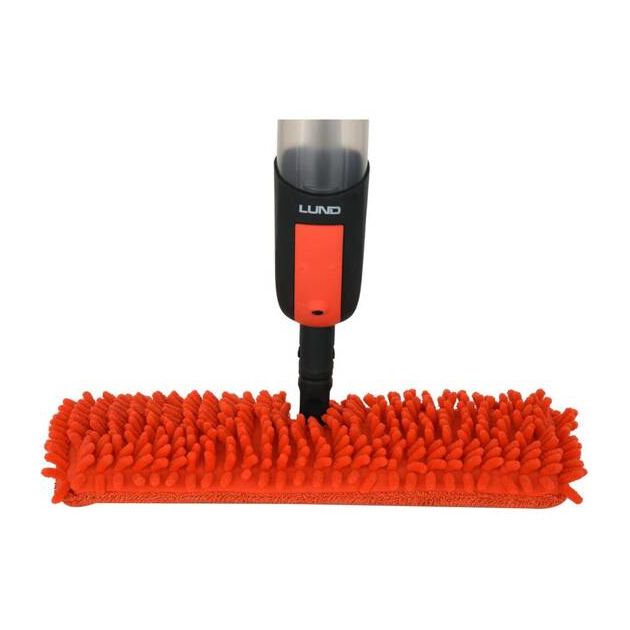 Швабра 2-сторонняя с распылителем LUND, 2 микрофибры, 41х1см, фото , изображение 5 | SNABZHENIE.com.ua