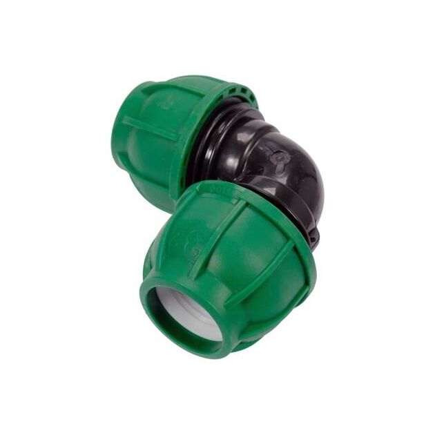 Колено 90° для пластиковых труб 32 мм FLO полипропилен, 1 MPa, фото , изображение 3 | SNABZHENIE.com.ua