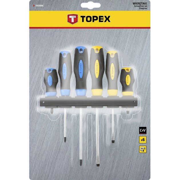 Викрутки, набір 6 шт. TOPEX, фото , зображення 2 | SNABZHENIE.com.ua Викрутки, набір 6 шт. TOPEX, фото , зображення 2 | SNABZHENIE.com.ua