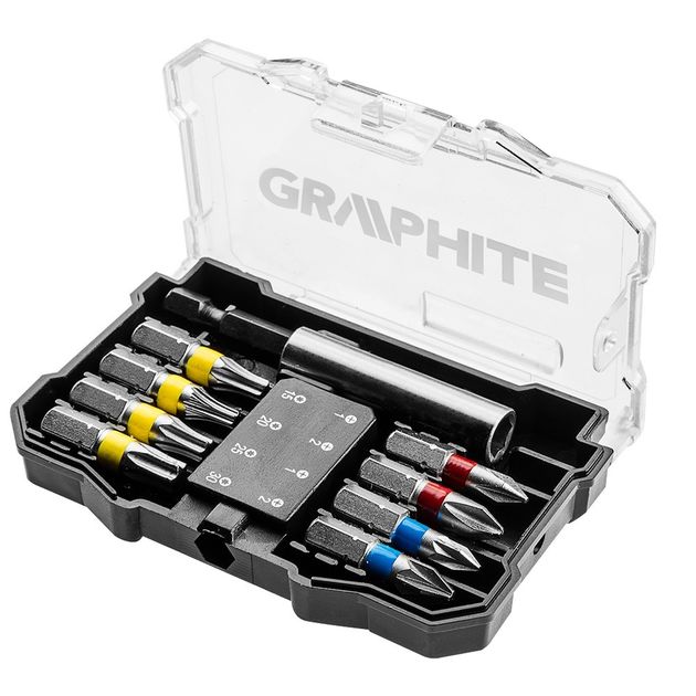 Наконечники отверток GRAPHITE, набор 10 шт. (56H614), фото  | SNABZHENIE.com.ua