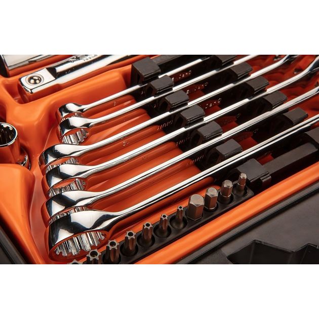 Набор сменных головок NEO 71 шт. 1/2, 1/4 (08-690), фото , изображение 5 | SNABZHENIE.com.ua