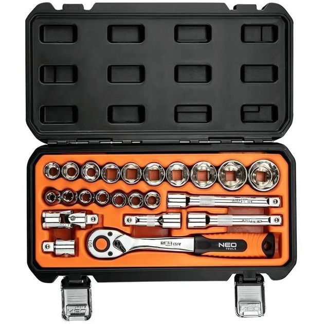 Набір змінних головок 1/2", 23 шт.*1 уп. NEO, фото , зображення 2 | SNABZHENIE.com.ua