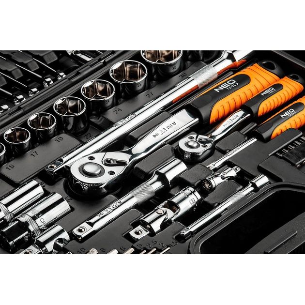 Головки змінні 77 шт., 1, 4, 1/2" CrV NEO, фото , зображення 2 | SNABZHENIE.com.ua Головки змінні 77 шт., 1, 4, 1/2" CrV NEO, фото , зображення 2 | SNABZHENIE.com.ua