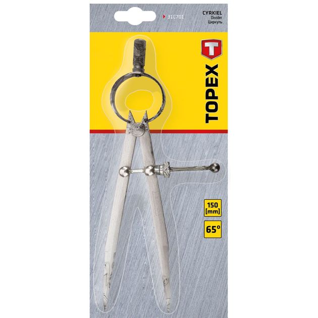 Циркуль TOPEX 150 мм (31C701), фото , изображение 2 | SNABZHENIE.com.ua