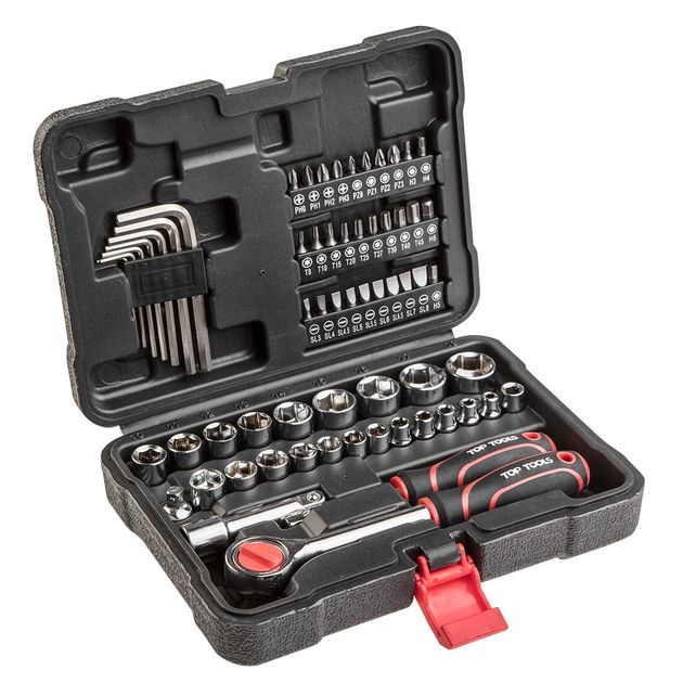 Набор торцевых ключей 3/8 63 шт. Top Tools 38d515, фото  | SNABZHENIE.com.ua