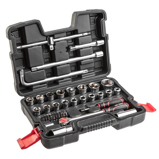 Набор торцевых ключей 1/4, 1/2 47 шт. Top Tools 38d550, фото  | SNABZHENIE.com.ua