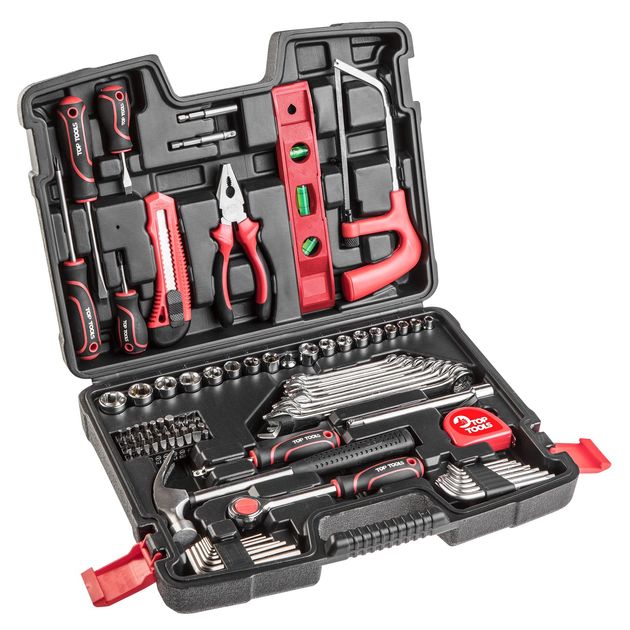 Набір інструментів 1/4”, 3/8”, 100 шт. Top Tools, фото  | SNABZHENIE.com.ua