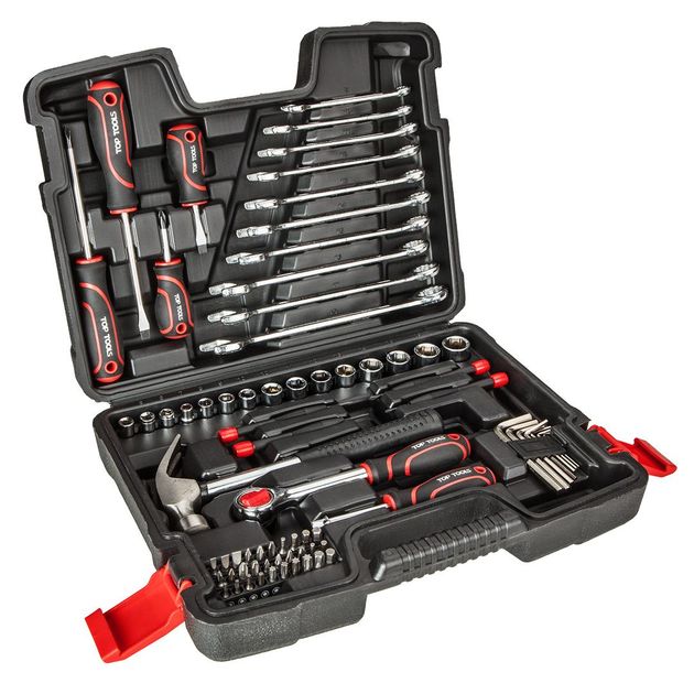 Набор инструментов Top Tools, 73 предмета, 1/4 и 3/8, 38D500, фото  | SNABZHENIE.com.ua