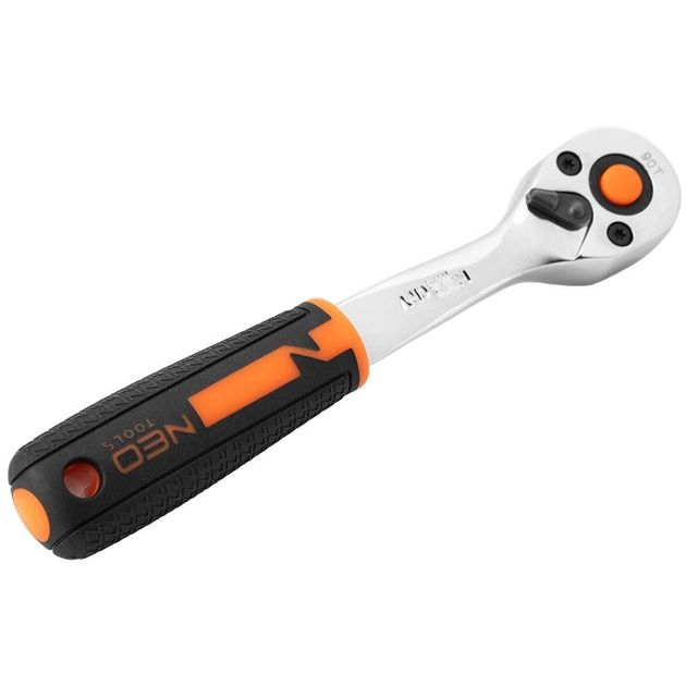 Neo Tools Набір інструментів, Набір торцевих головок, 20шт, 1/2", тріскачка 90 зубців, CrV, кейс, фото , изображение 6 | SNABZHENIE.com.ua Neo Tools Набір інструментів, Набір торцевих головок, 20шт, 1/2", тріскачка 90 зубців, CrV, кейс, фото , изображение 6 | SNABZHENIE.com.ua