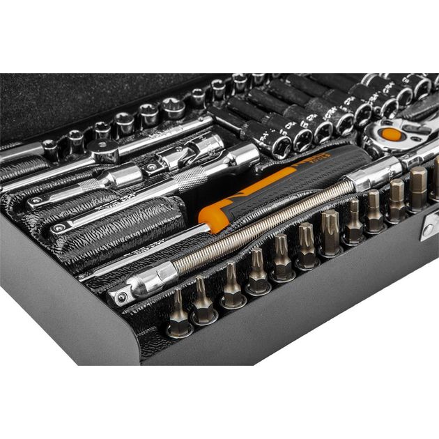 Головки змінні 1/2", 3/8" 28 шт. Головки змінні 1/4" 63 шт. NEO, фото , зображення 9 | SNABZHENIE.com.ua Головки змінні 1/2", 3/8" 28 шт. Головки змінні 1/4" 63 шт. NEO, фото , зображення 9 | SNABZHENIE.com.ua