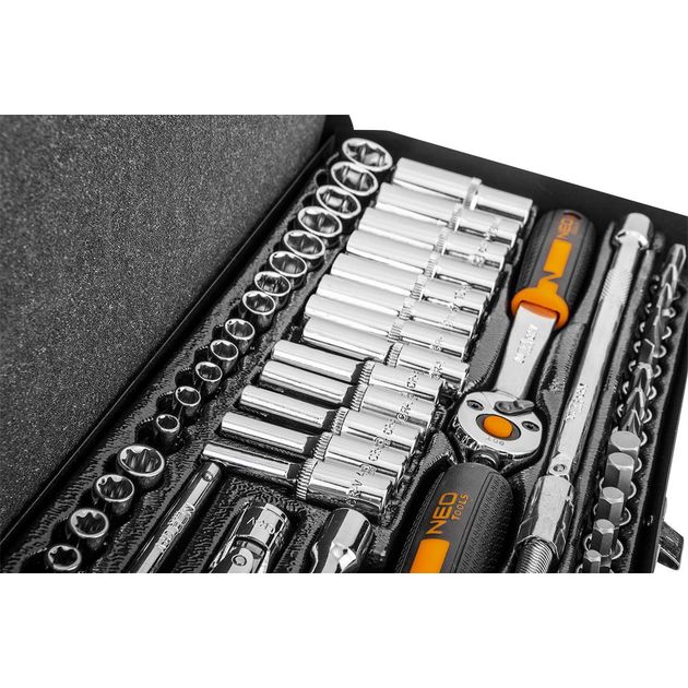 Головки змінні 1/2", 3/8" 28 шт. Головки змінні 1/4" 63 шт. NEO, фото , зображення 8 | SNABZHENIE.com.ua Головки змінні 1/2", 3/8" 28 шт. Головки змінні 1/4" 63 шт. NEO, фото , зображення 8 | SNABZHENIE.com.ua